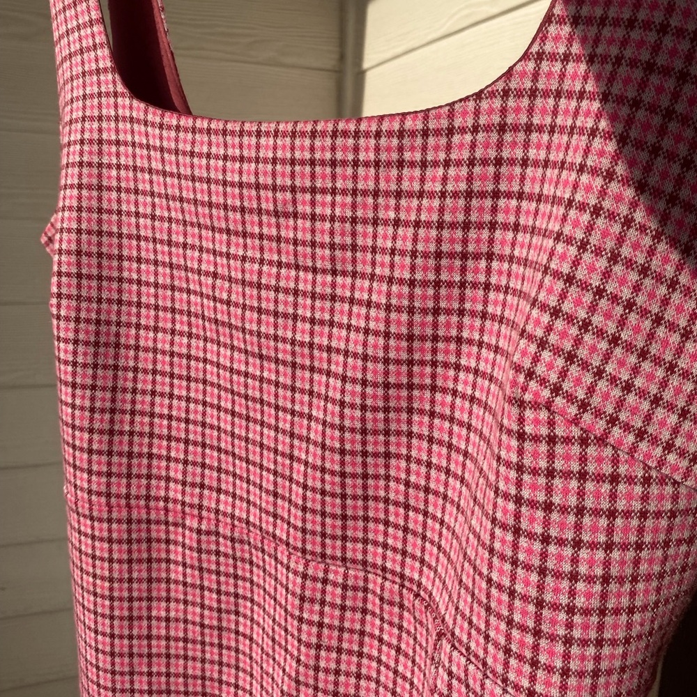 Forever 21 Rose Plaid Midi Dress - Picture 3 of 6